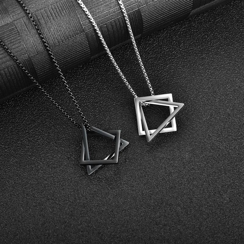 Geometric Necklace - Silver
