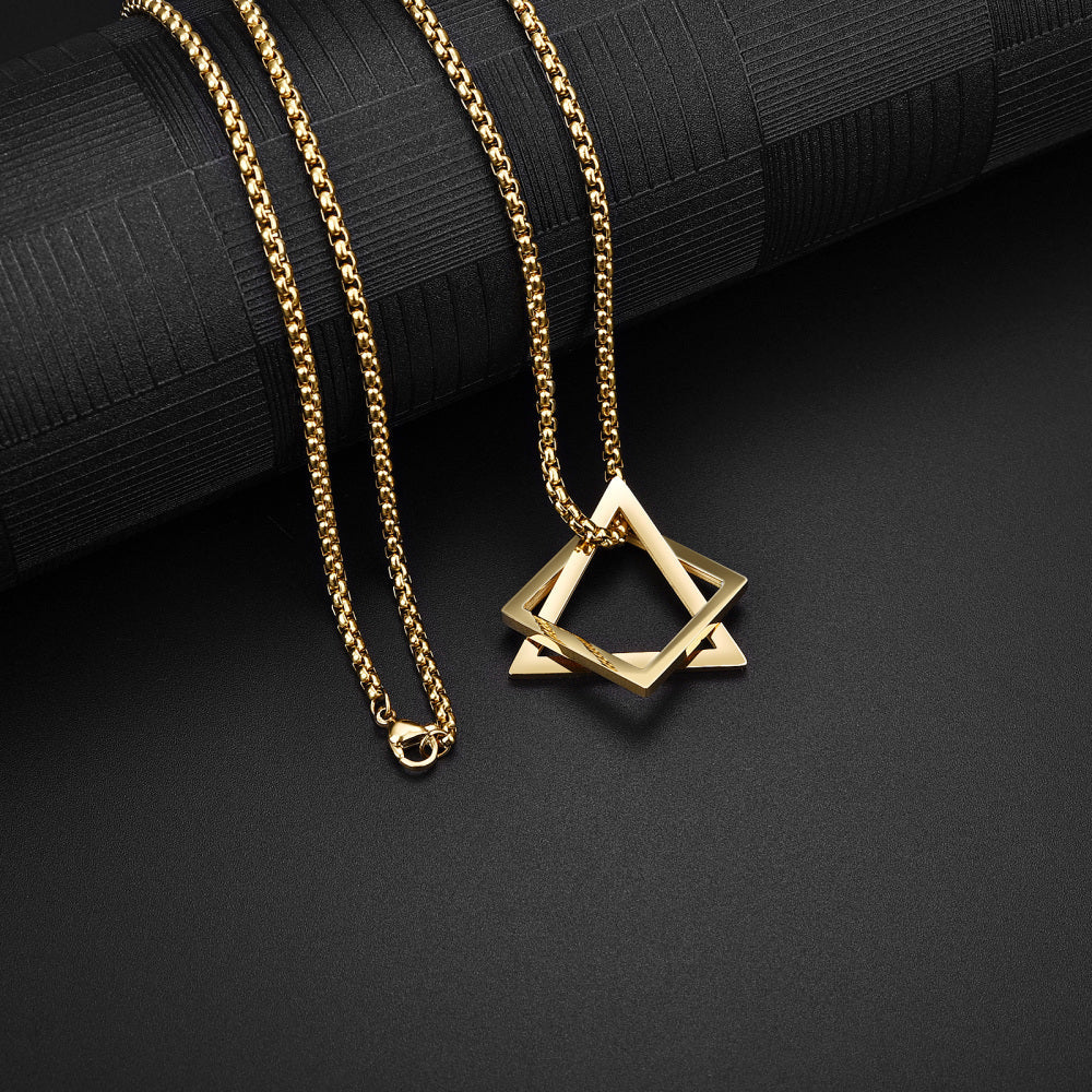 Geometric Necklace - Gold