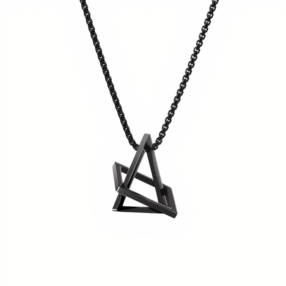 Geometric Necklace - Black