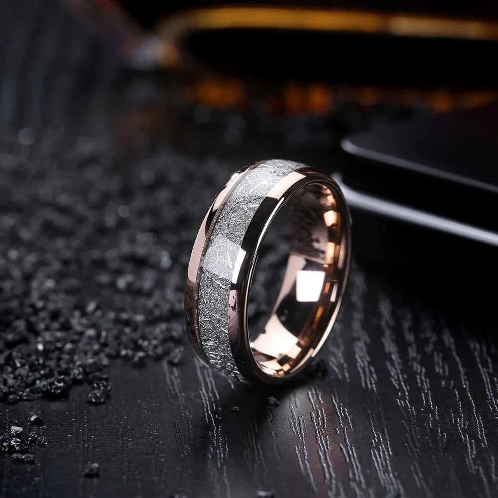 Meteorite Ring - Silver
