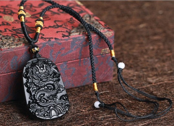 Obsidian Dragon Amulet