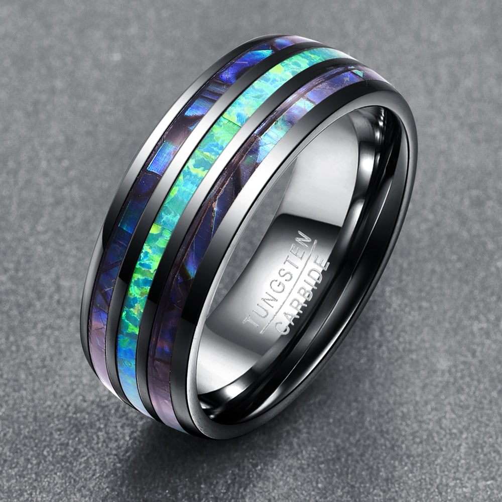 Abalone Shell Opal Ring