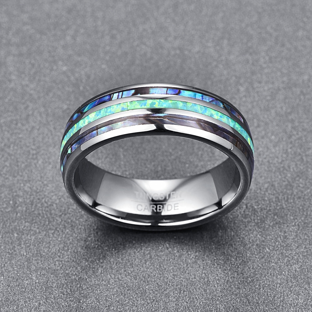 Abalone Shell Opal Ring