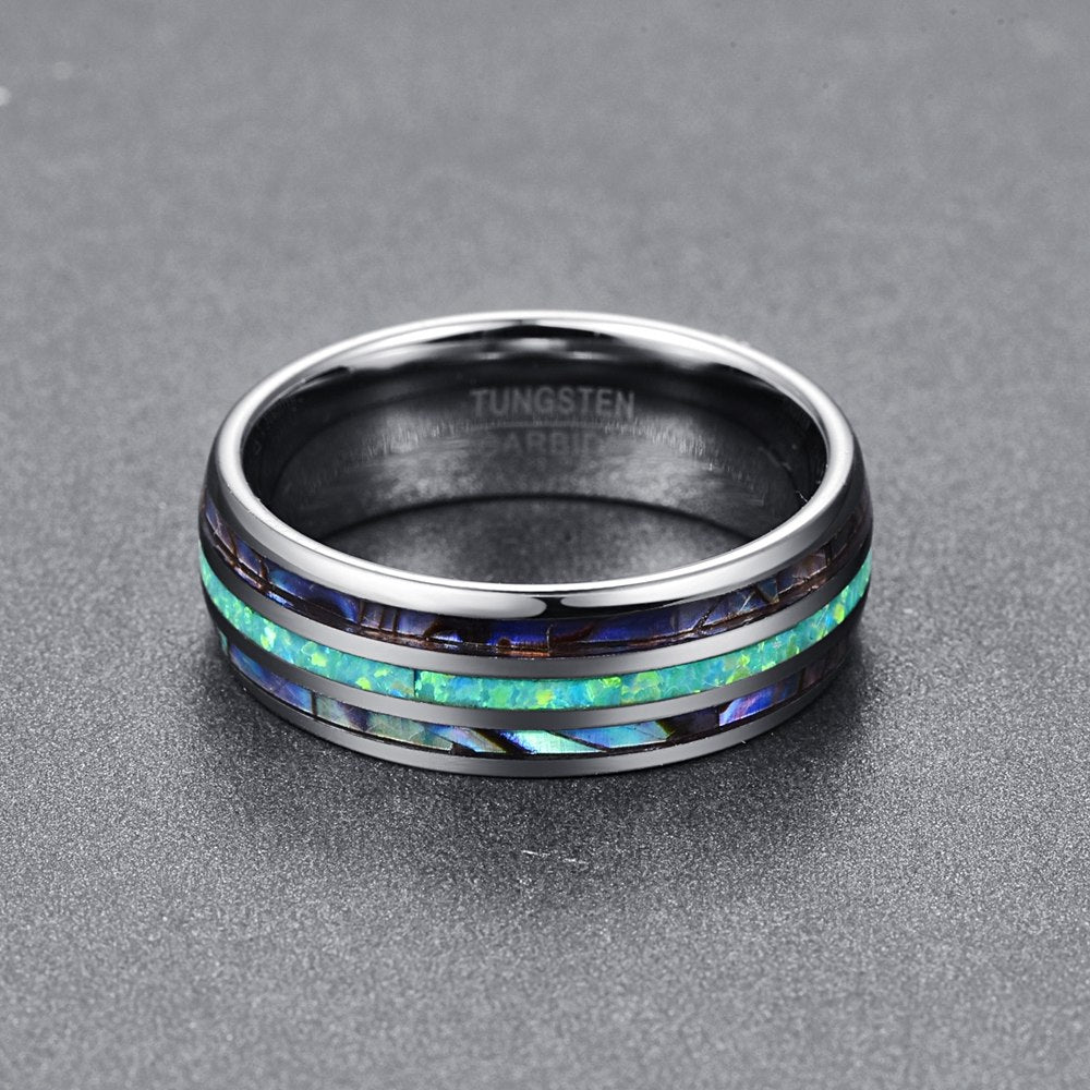 Abalone Shell Opal Ring