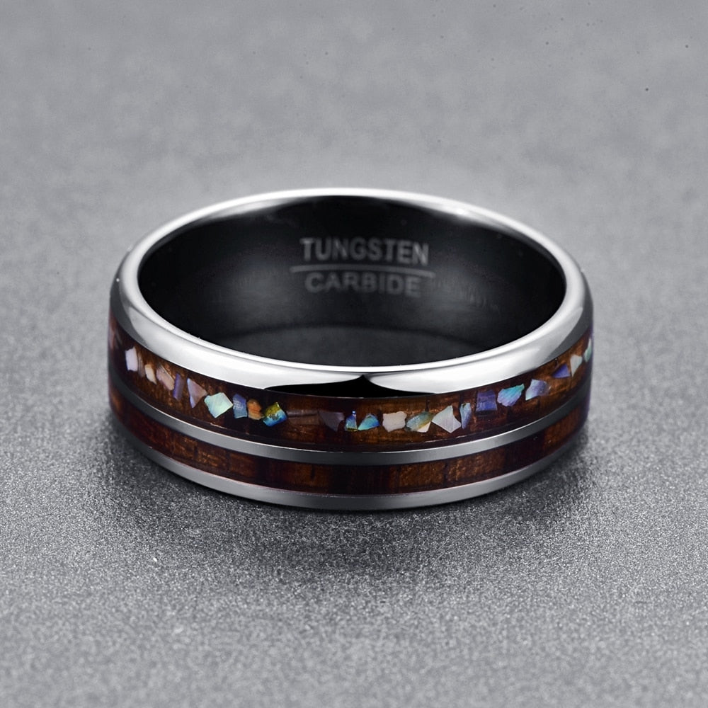 Broken Shell Abalone Ring