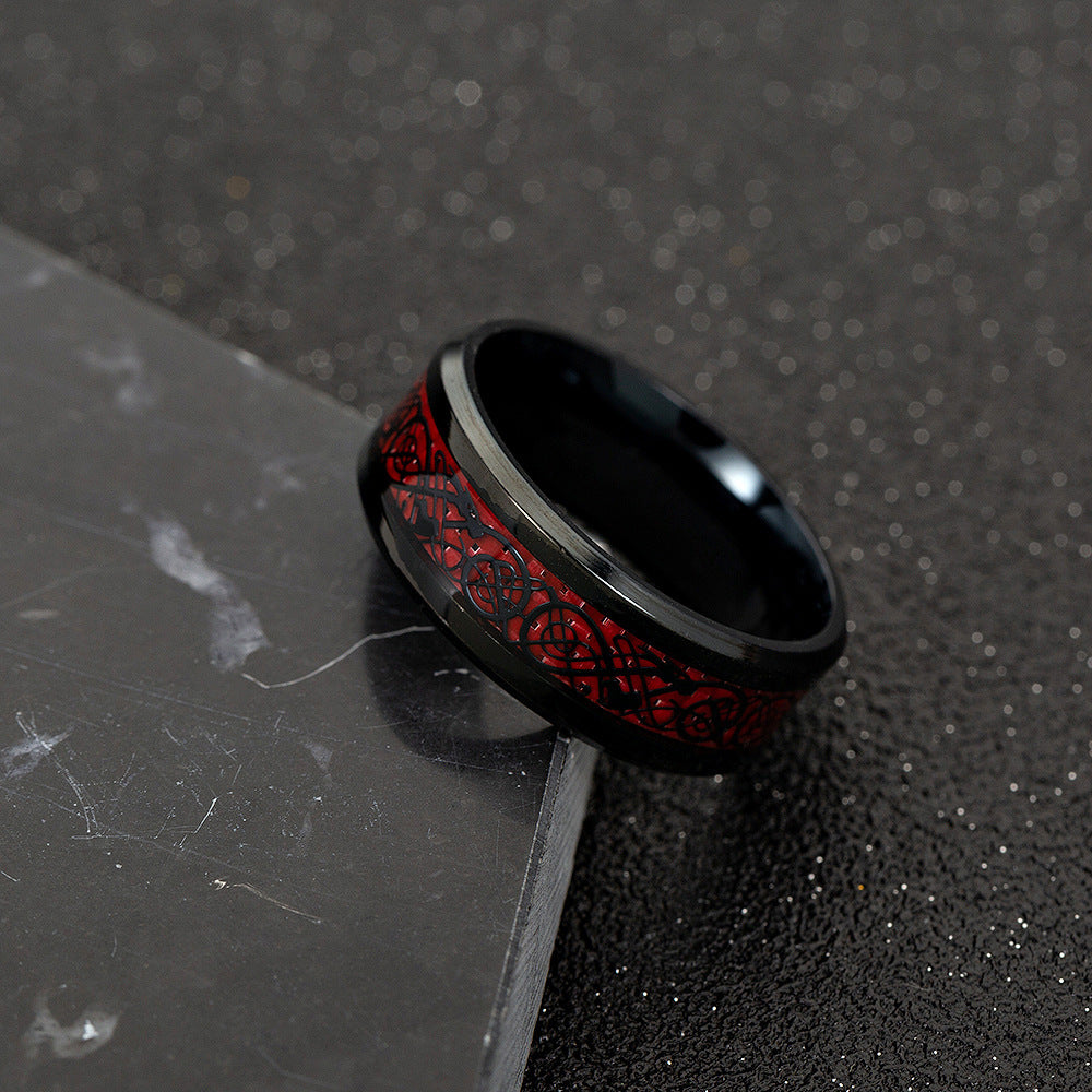 Dragon Ring - Red & Black