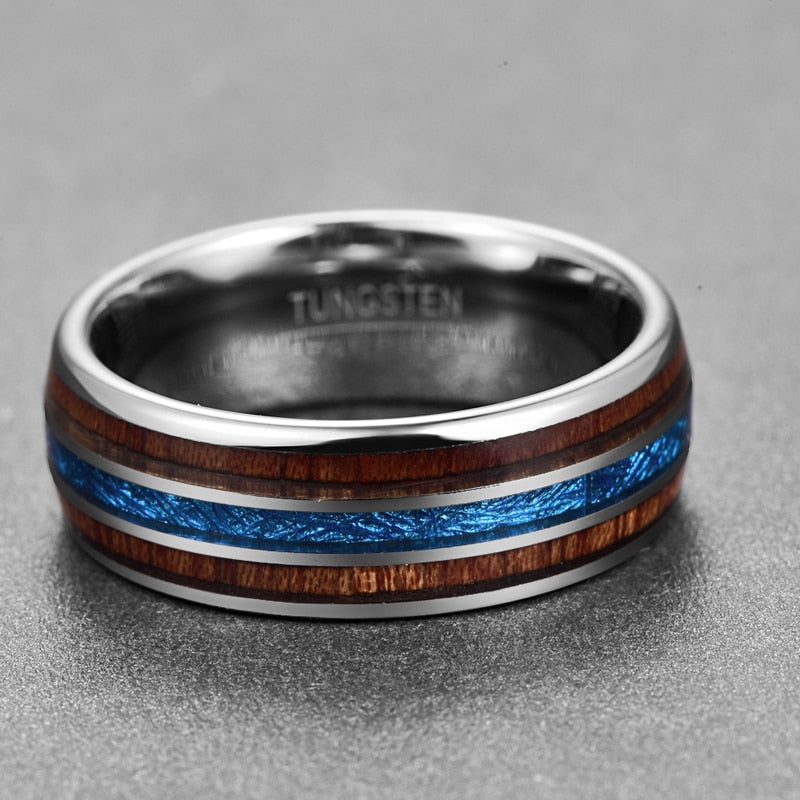Abalone Koa Ring