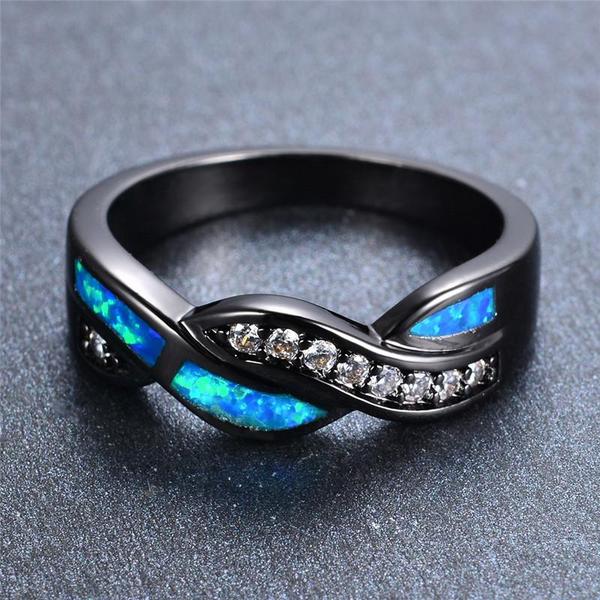 Ocean Fire Opal Ring