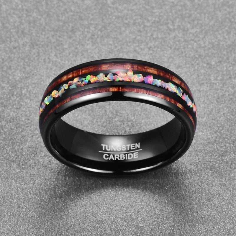 Acacia Wood Opal Ring